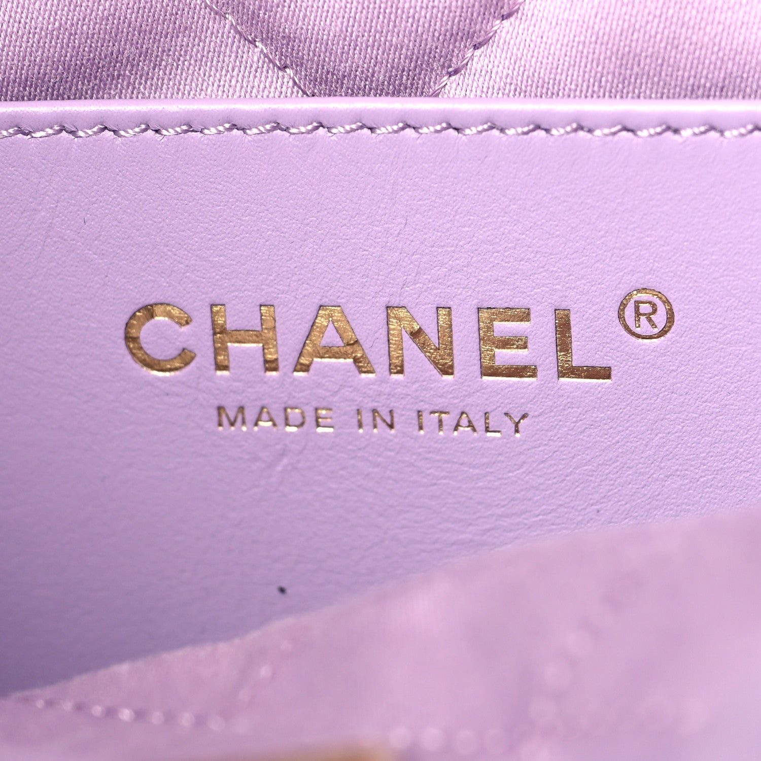 Chanel Shiny Calfskin Quilted Mini Chanel 22 Light Purple 6 of 11