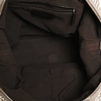 Saint Laurent Calfskin Studded Easy Sac Taupe 5 of 14