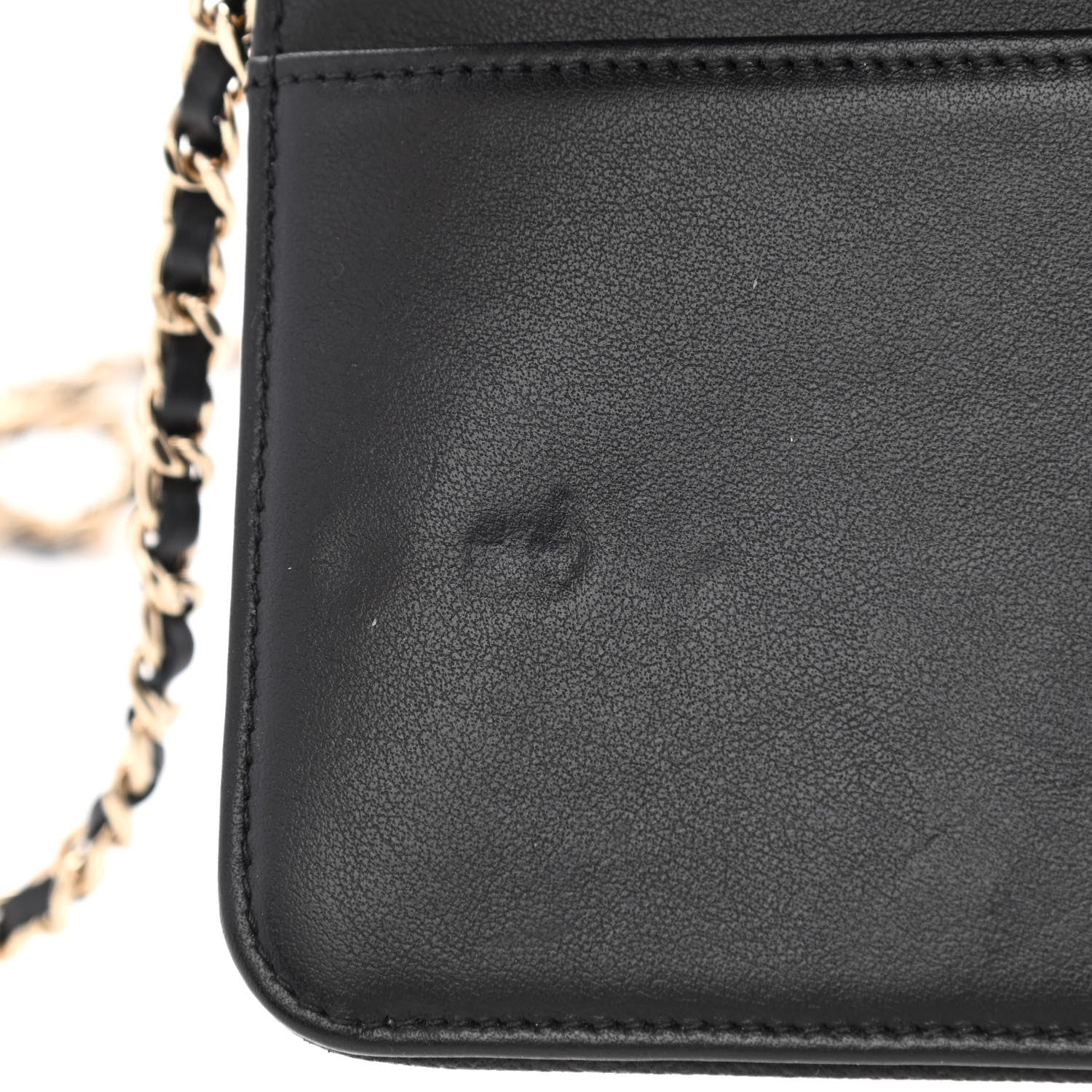 Chanel Caviar Quilted Vintage Mademoiselle Wallet On Chain WOC Black 12 of 14