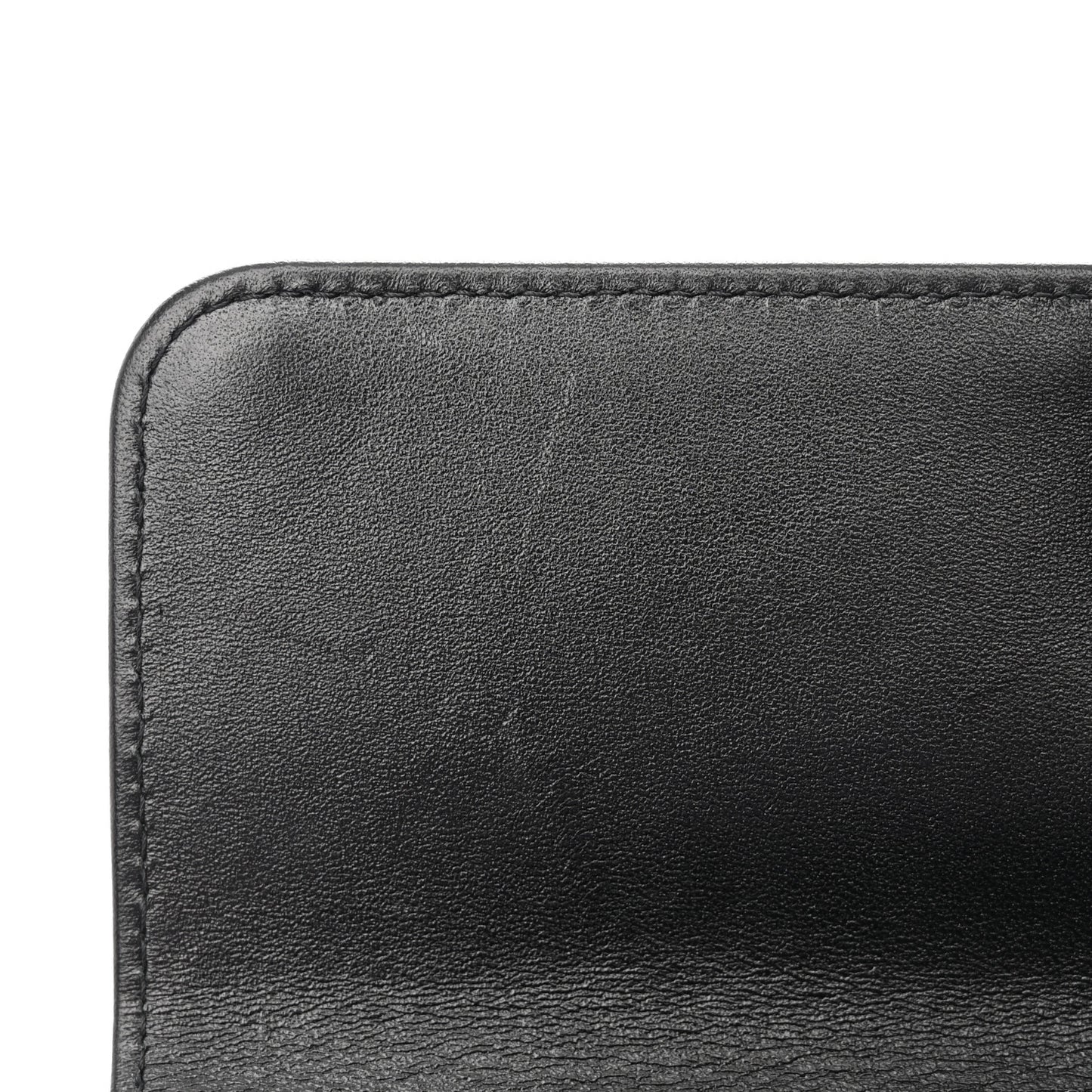 Lambskin Quilted Trendy CC Flap Phone Holder With Chain Black