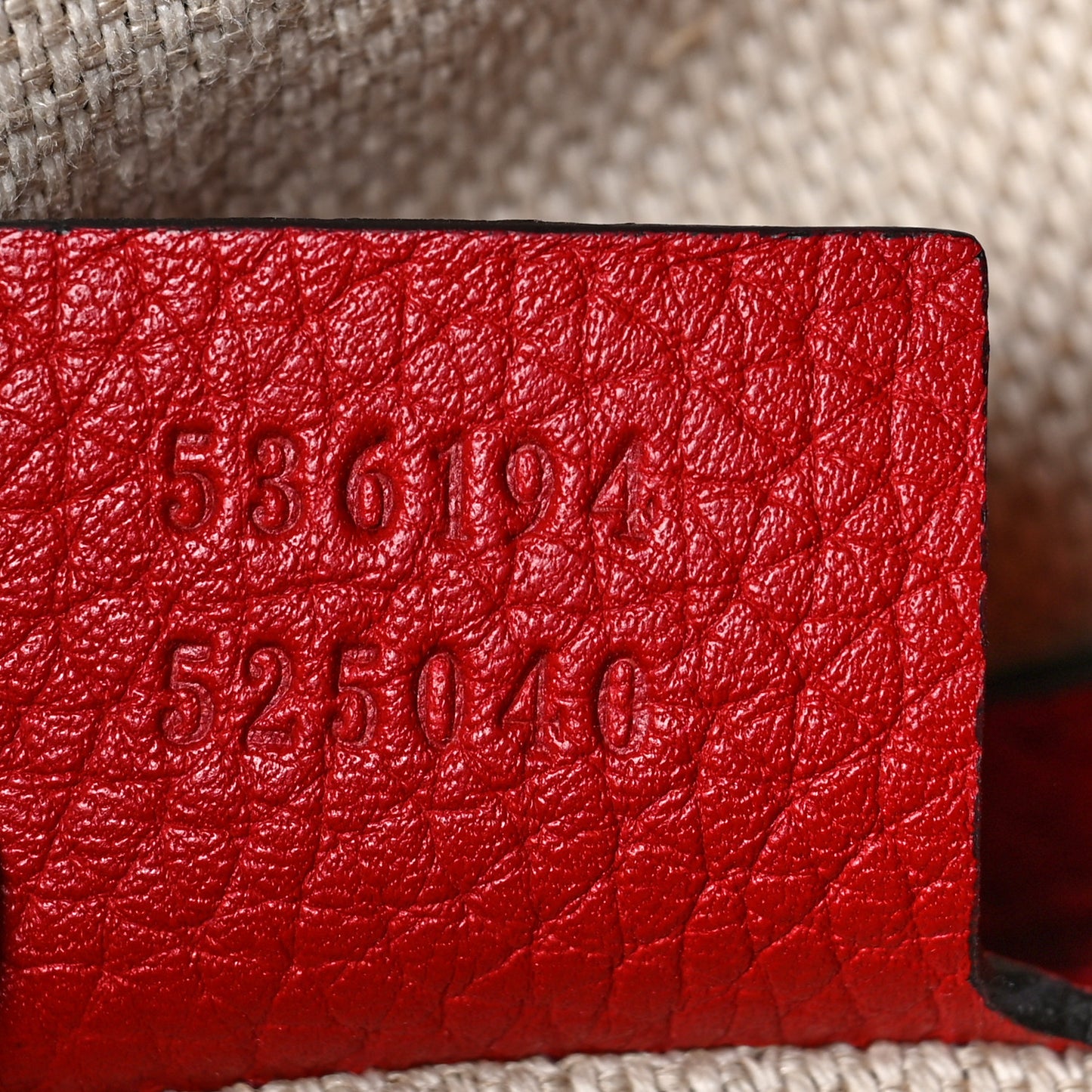 Pebbled Calfskin Large Soho Hobo Tote Red