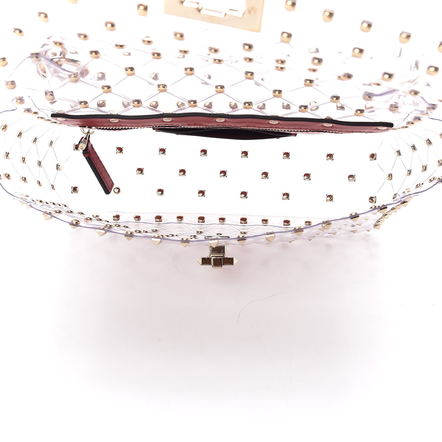 Valentino Garavani PVC Medium Rockstud Spike Shoulder Bag 5 of 6