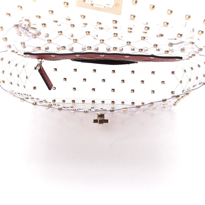 Valentino Garavani PVC Medium Rockstud Spike Shoulder Bag 5 of 6