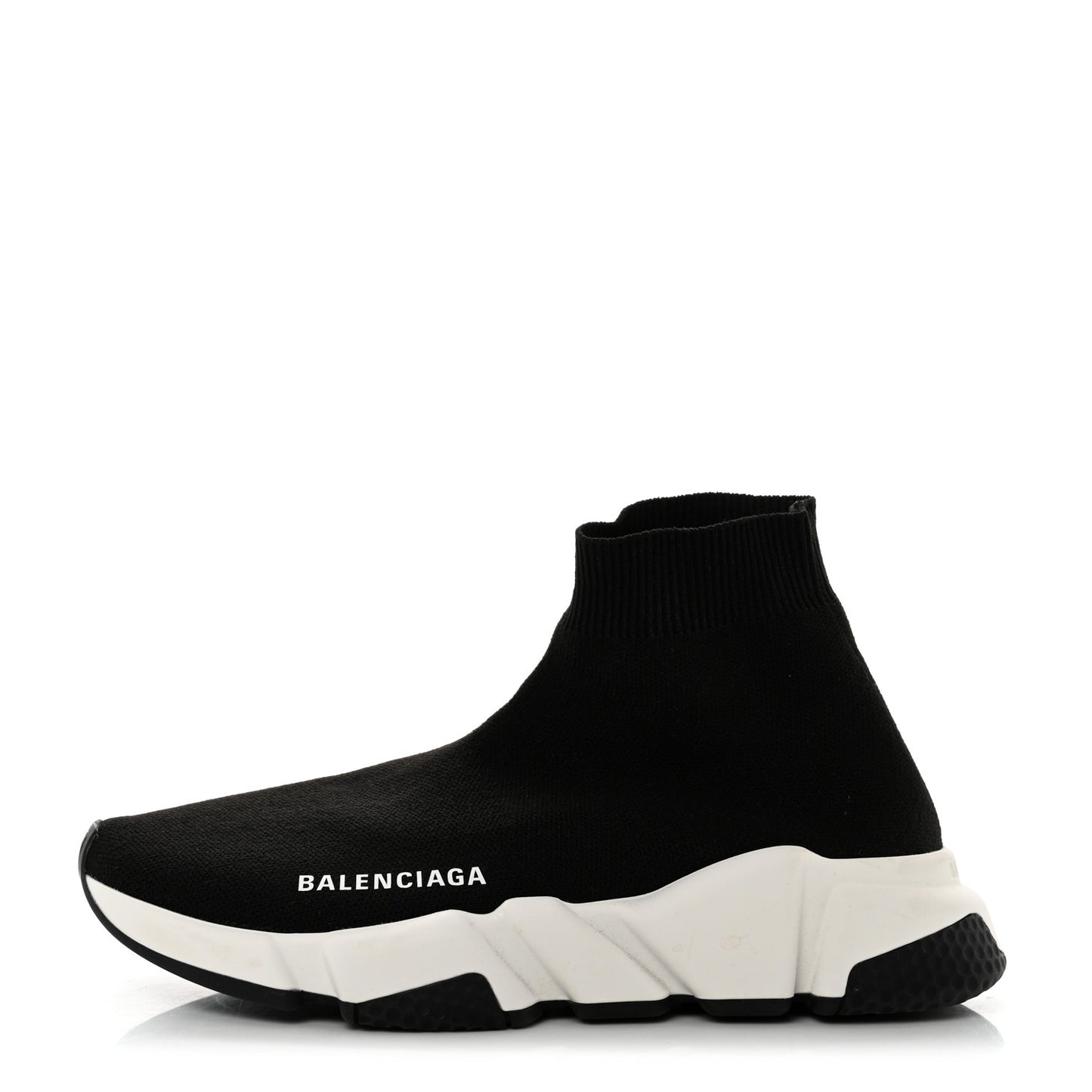 Neoprene Knit Womens Speed Sneakers 37 Black White