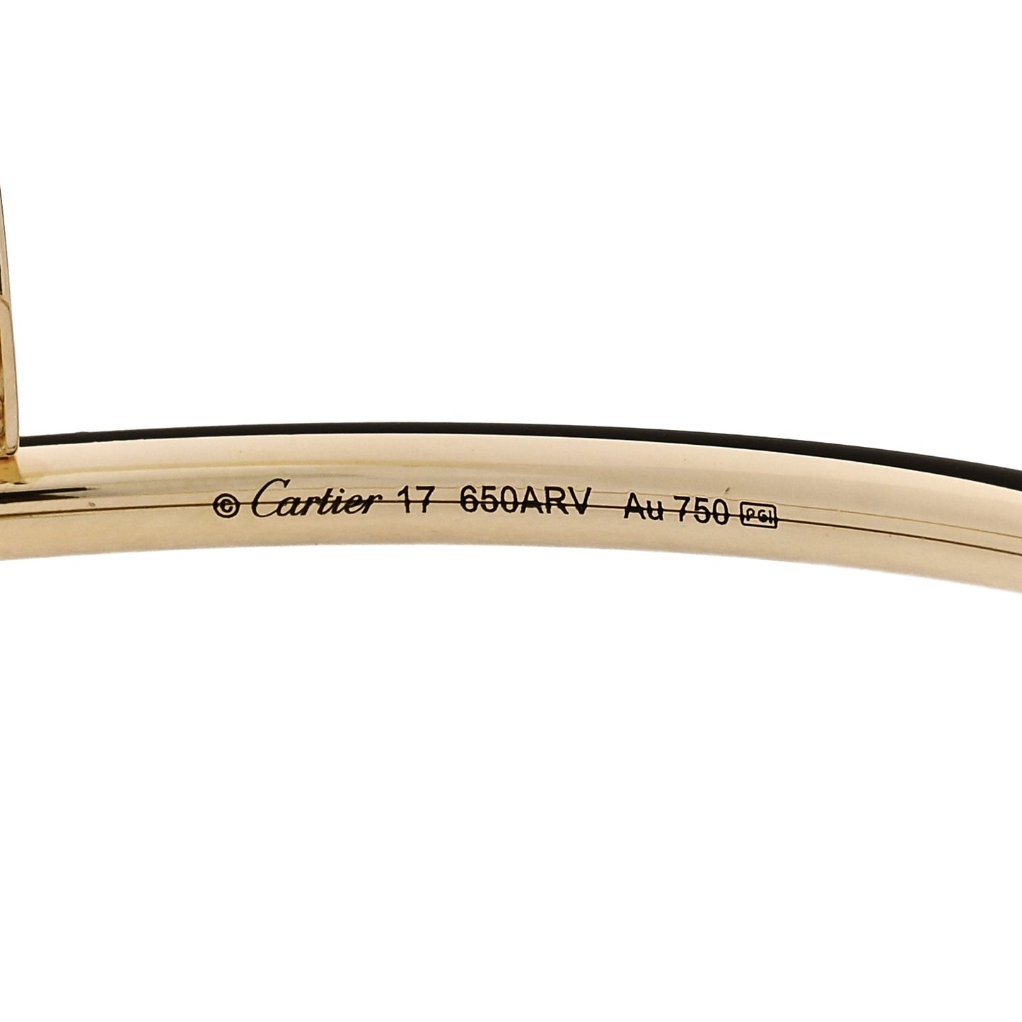 18K Yellow Gold Diamond Small Juste Un Clou Bracelet 17