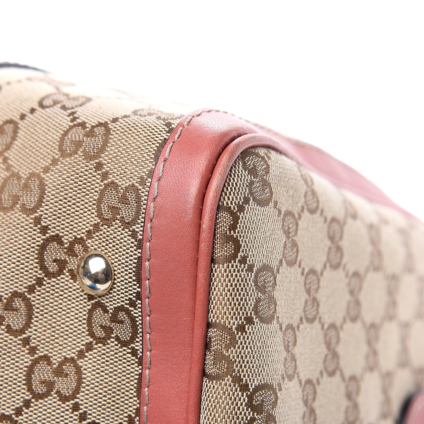 Monogram Medium Vintage Web Boston Pink