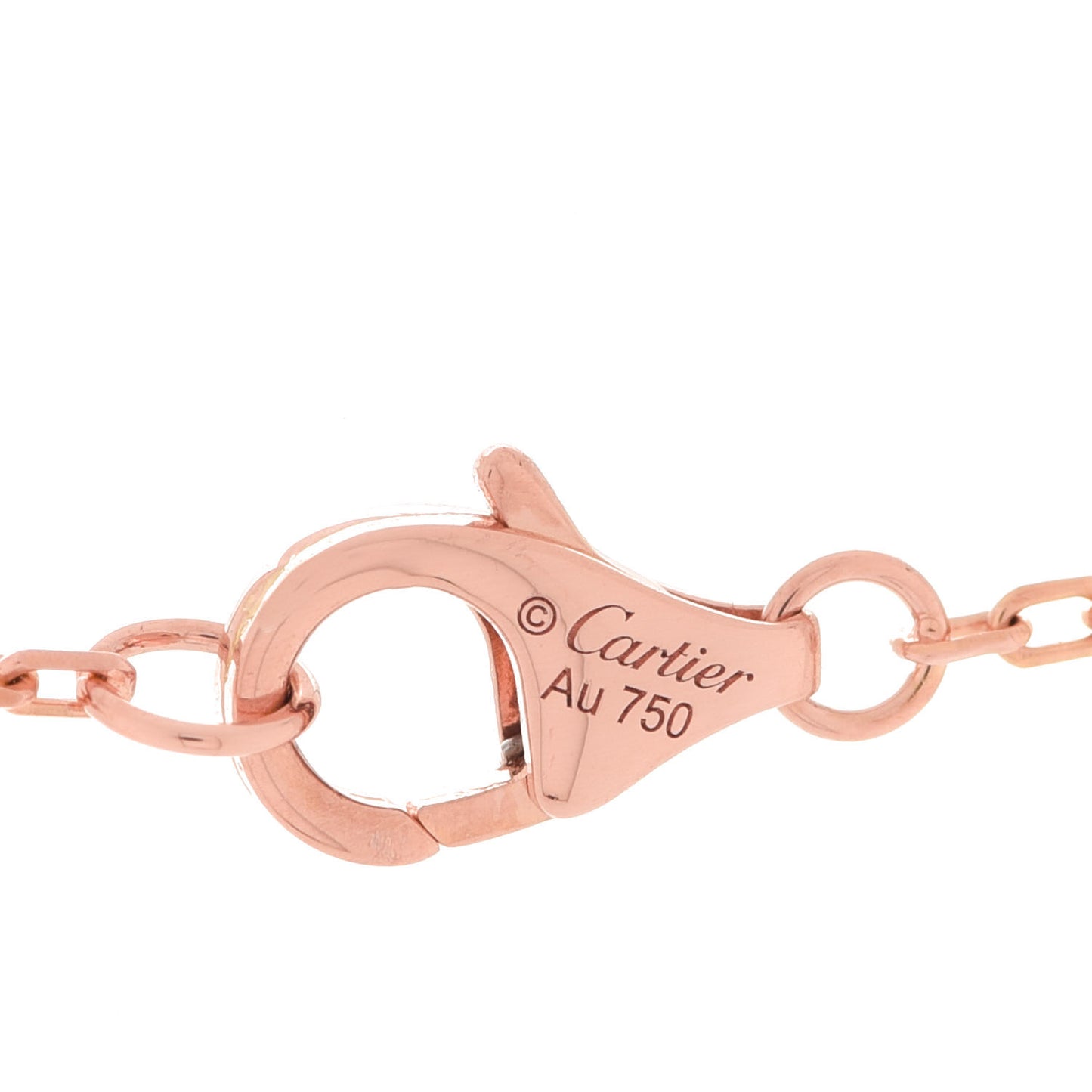 18K Pink Gold Diamond Juste Un Clou Pendant Necklace