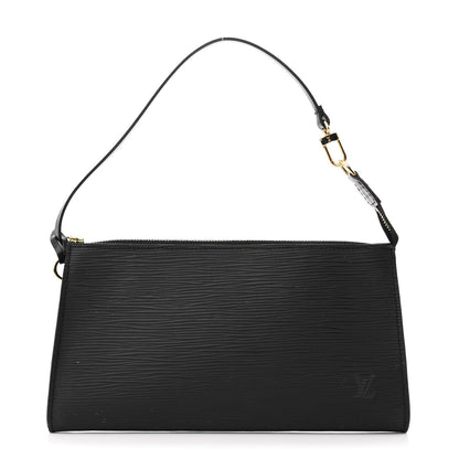 Louis Vuitton Epi Pochette Accessories 24 Black 1 of 9