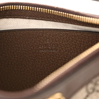 Gucci GG Supreme Monogram Textured Dollar Calfskin Small Ophidia Hobo Beige Ebony New Acero 6 of 13