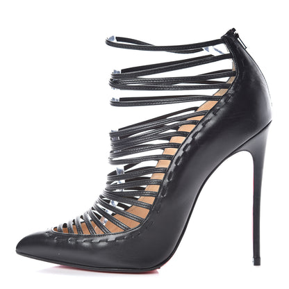 Christian Louboutin Kid Gortika 120 Strappy Booties 40 Black 1 of 14