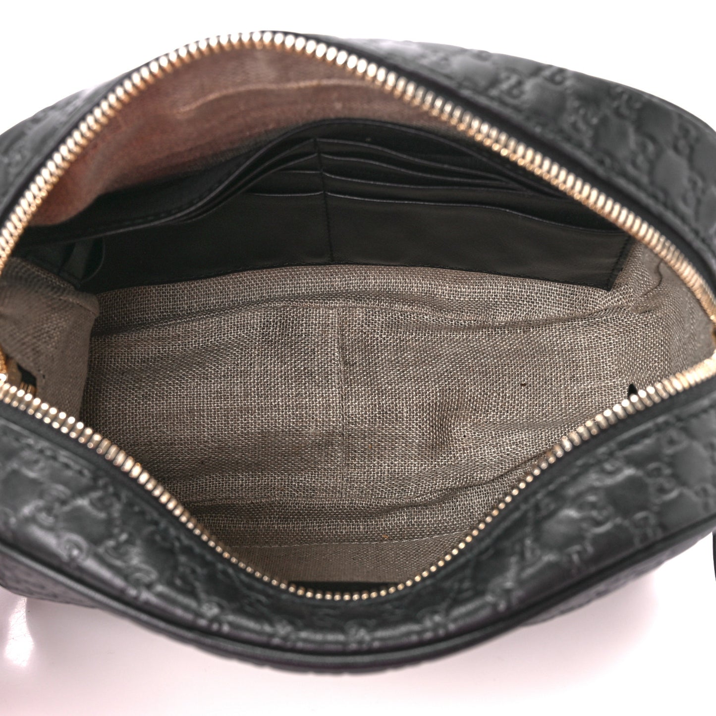 Microguccissima Mini Bree Messenger Bag Black