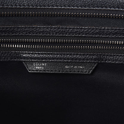 Celine Drummed Calfskin Shoulder Luggage Black 6 of 9
