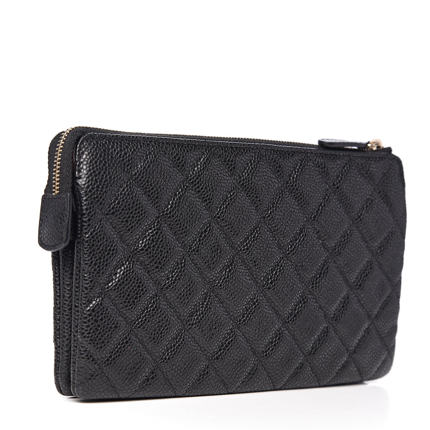 Chanel Caviar Quilted Small Zipped Pouch Black 2 of 9