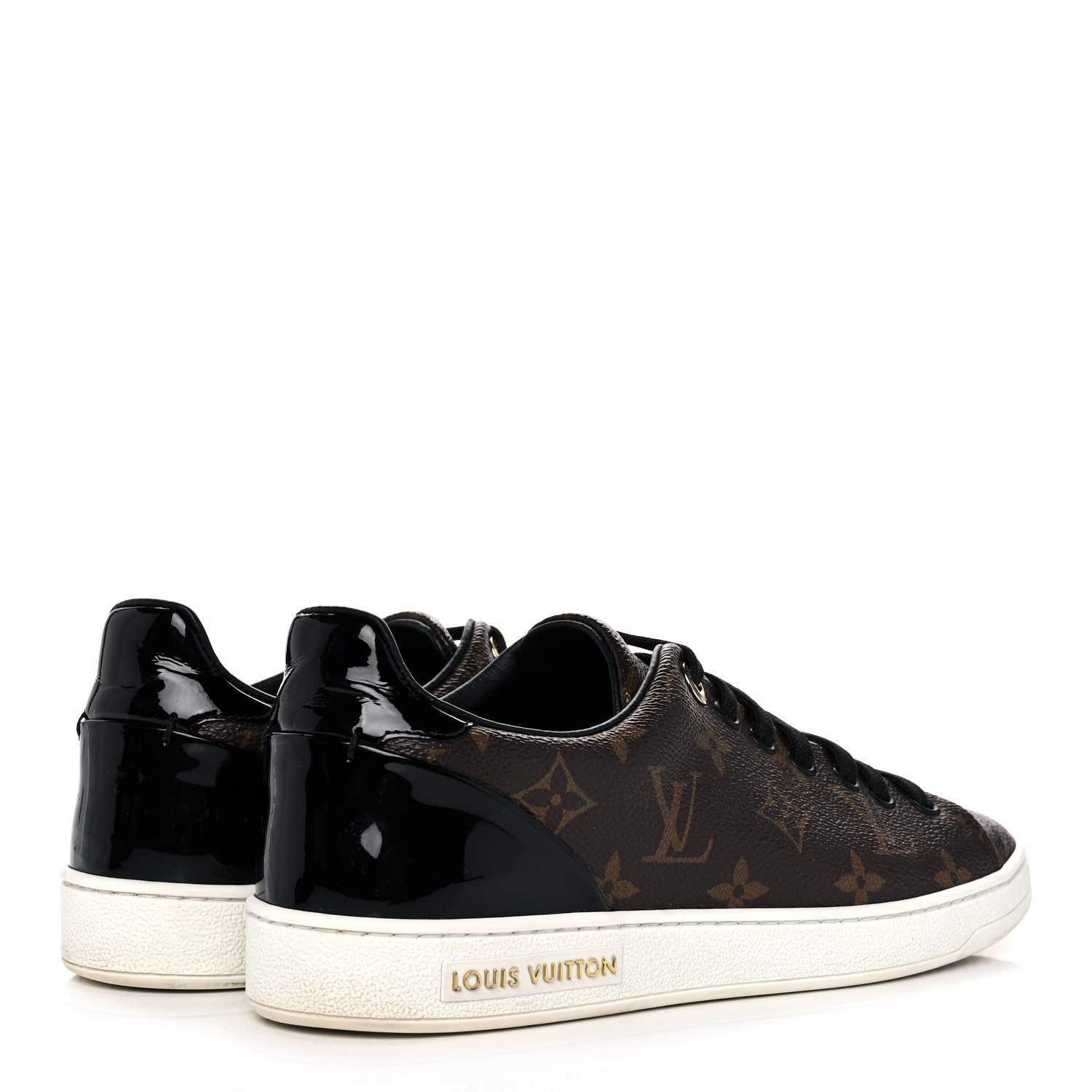 Louis Vuitton Patent Monogram Frontrow Sneakers 38 4 of 9