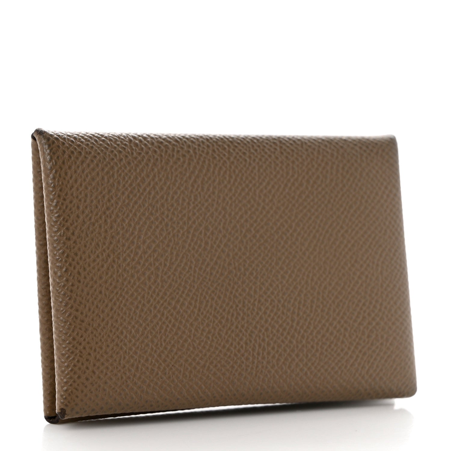 Hermes Epsom Calvi Card Case Etoupe 3 of 12