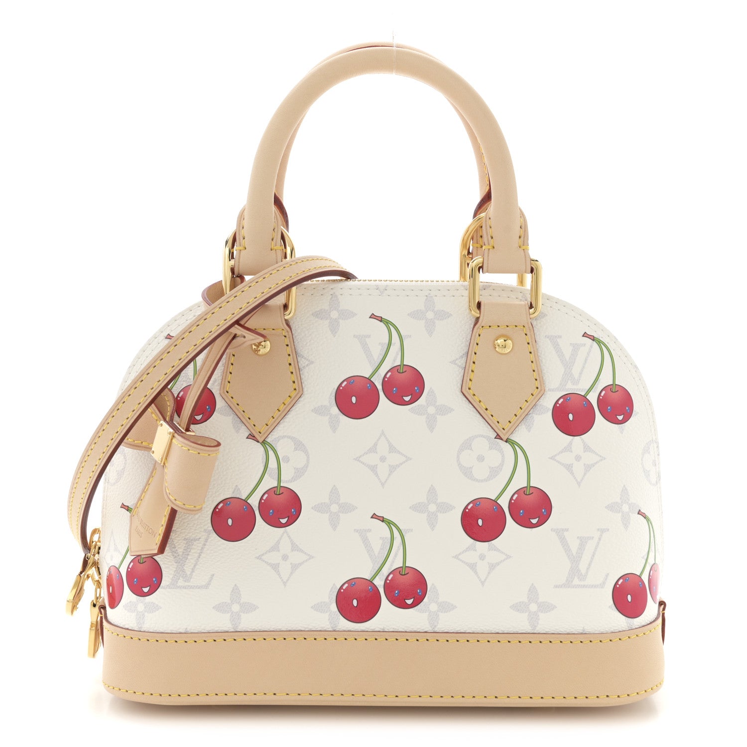 Louis Vuitton LV X TM Monogram Cerises Alma BB White 1 of 10