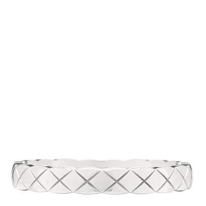 Chanel 18K White Gold Mini Coco Crush Ring 58 8.25 1 of 4
