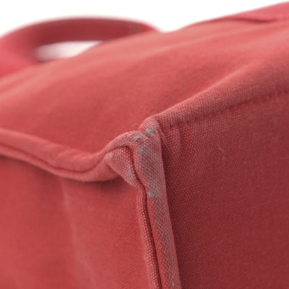 Hermes Canvas Herline Tote MM Red 9 of 12