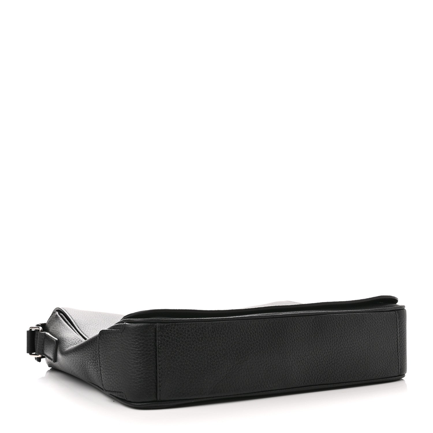 Burberry Grainy Calfskin Embossed Bruno Messenger Black 4 of 9