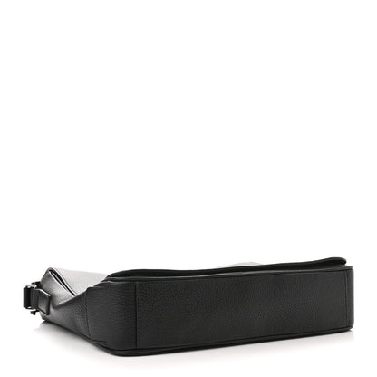 Burberry Grainy Calfskin Embossed Bruno Messenger Black 4 of 9