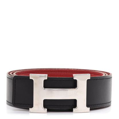 Hermes Box Togo 32mm H Belt 95 Black Rubis 1 of 8