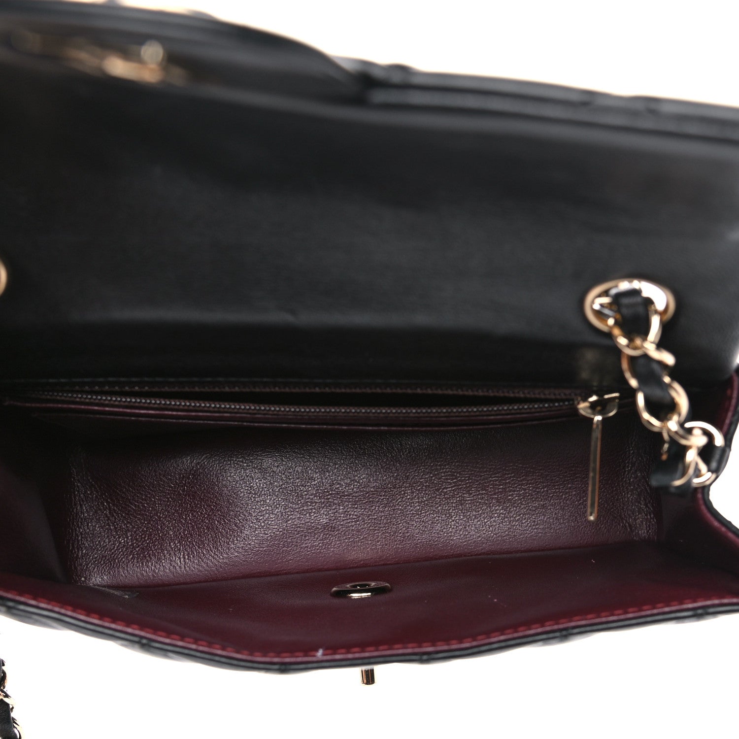 Chanel Lambskin Quilted Mini Rectangular Flap Black 5 of 13