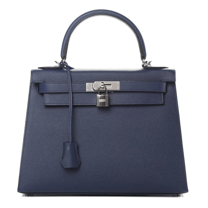 Hermes Epsom Kelly Sellier 28 Bleu Saphir 1 of 10