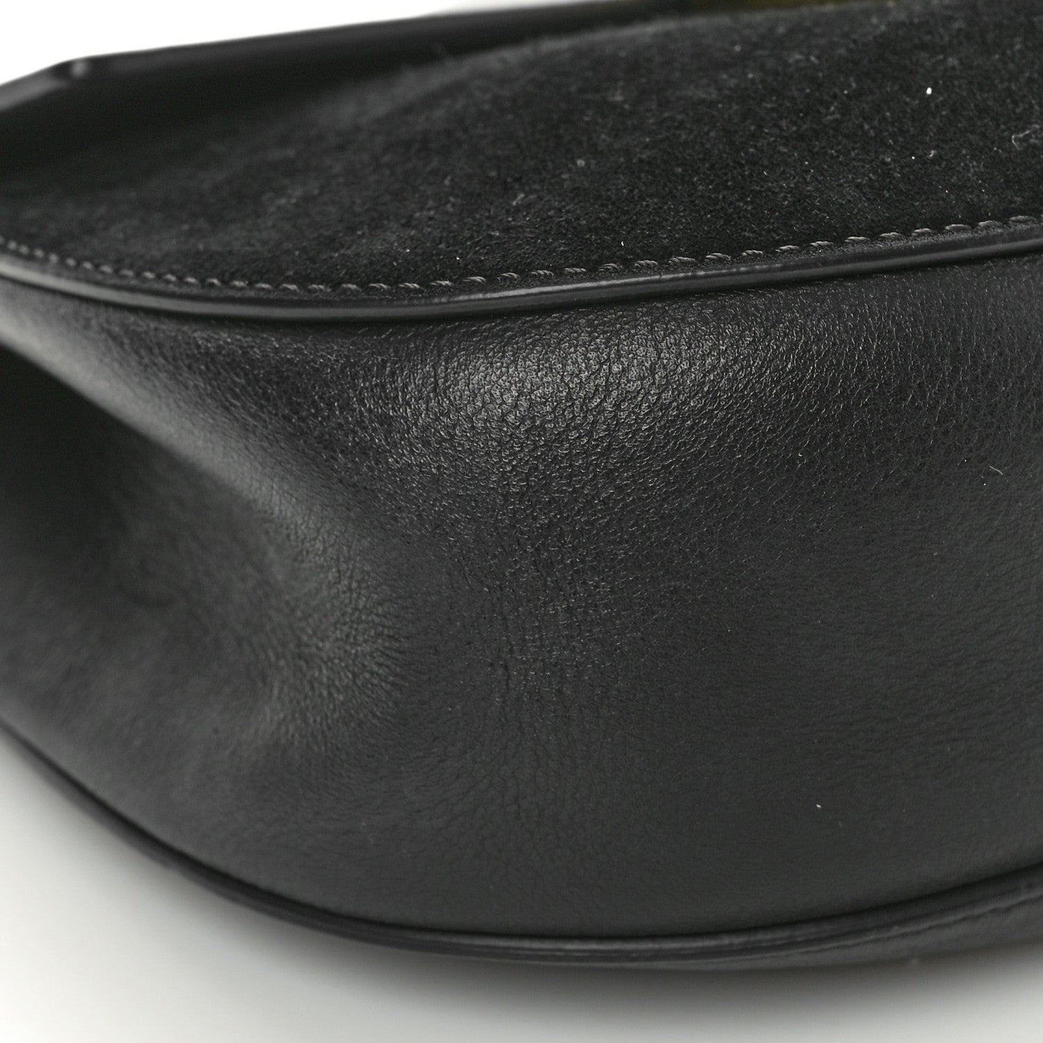 Chloe Suede Smooth Calfskin Drew Shoulder Bag Black 9 of 10