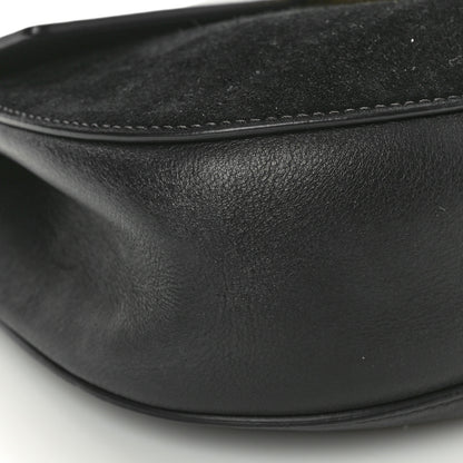 Chloe Suede Smooth Calfskin Drew Shoulder Bag Black 9 of 10
