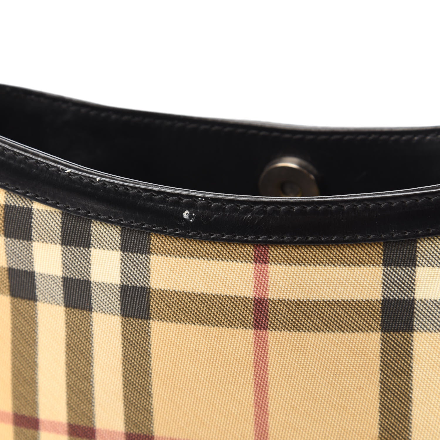 Burberry Patent House Check Shoulder Bag Black 12 of 12