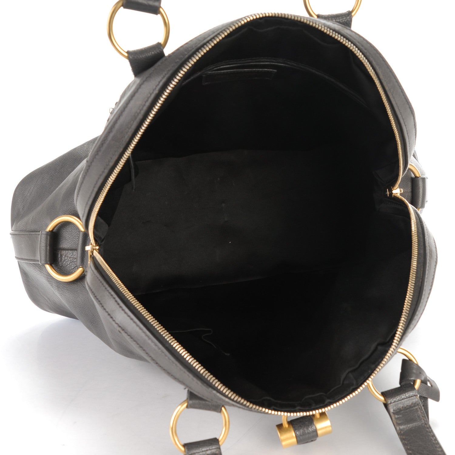 Saint Laurent Calfskin Oversized Muse Dark Grey 5 of 10