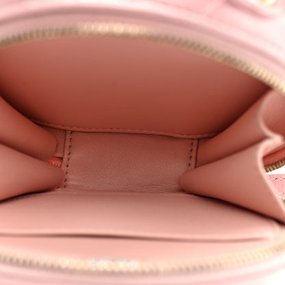 Chanel Lambskin Quilted Round Handle With Care Vanity With Chain Pink 5 of 11