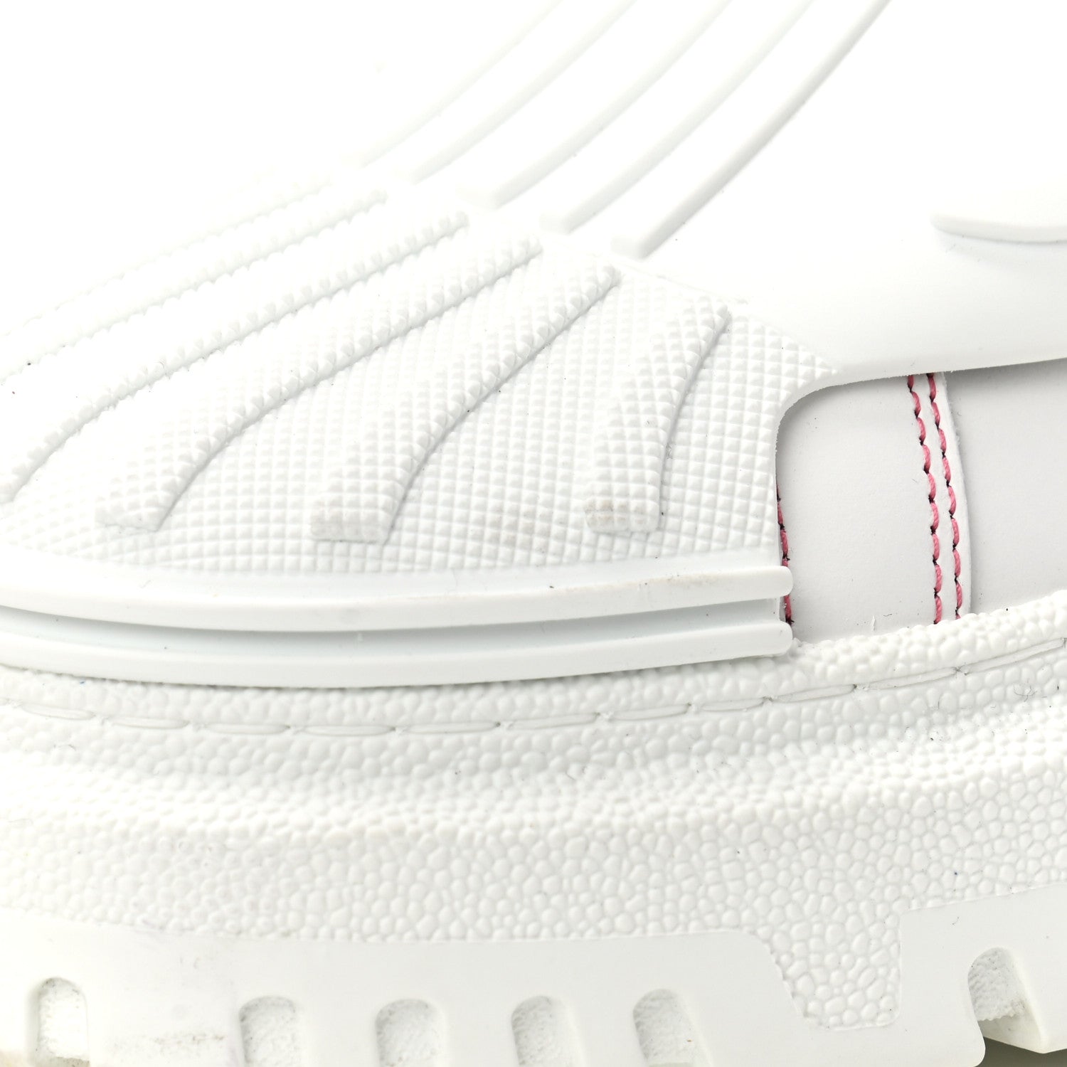 Christian Dior Suede Patent Terry Cloth Dior-ID Platform Sneakers 40 White Framboise 9 of 10