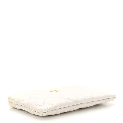 Chanel Caviar Quilted Small Cosmetic Case White 4 of 12