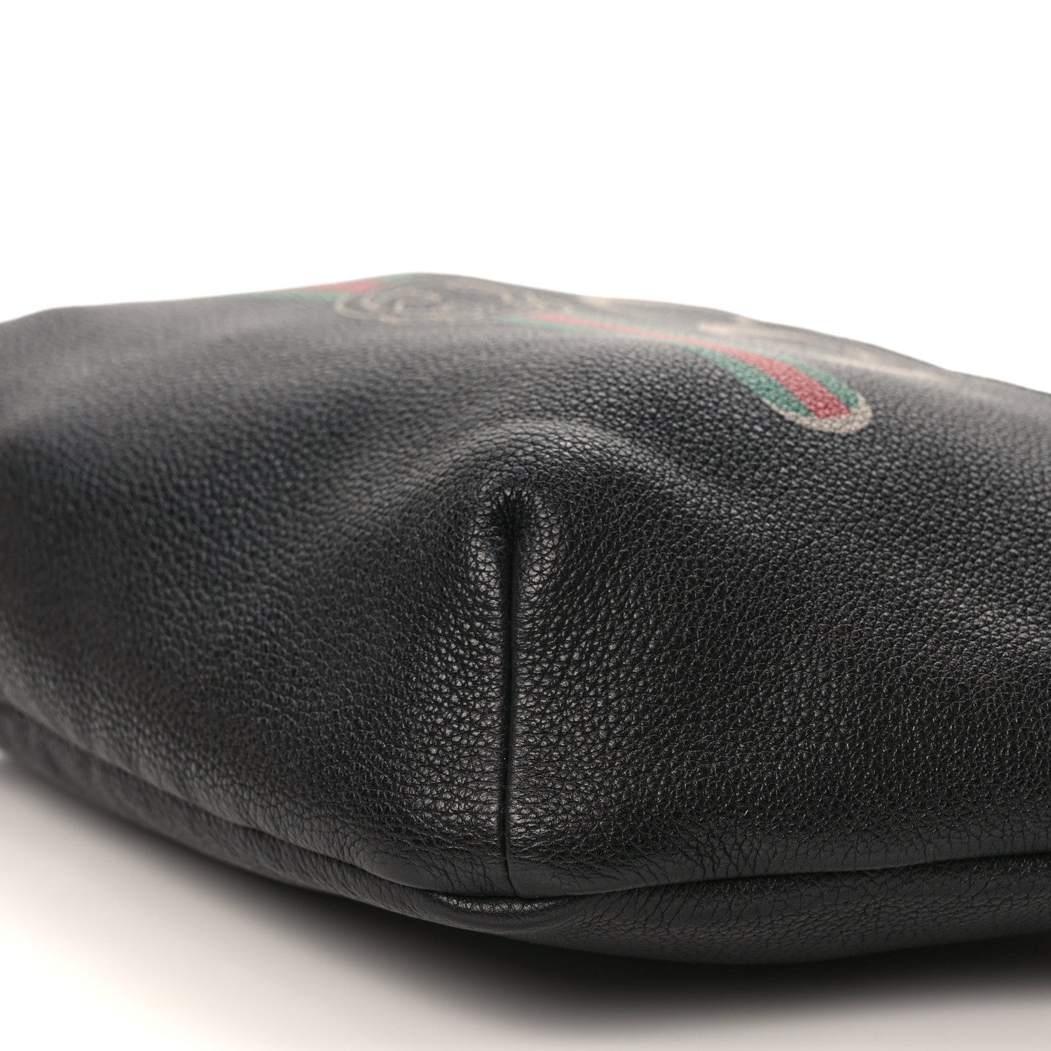 Gucci Grained Calfskin Logo Belt Bag Black 9 of 9