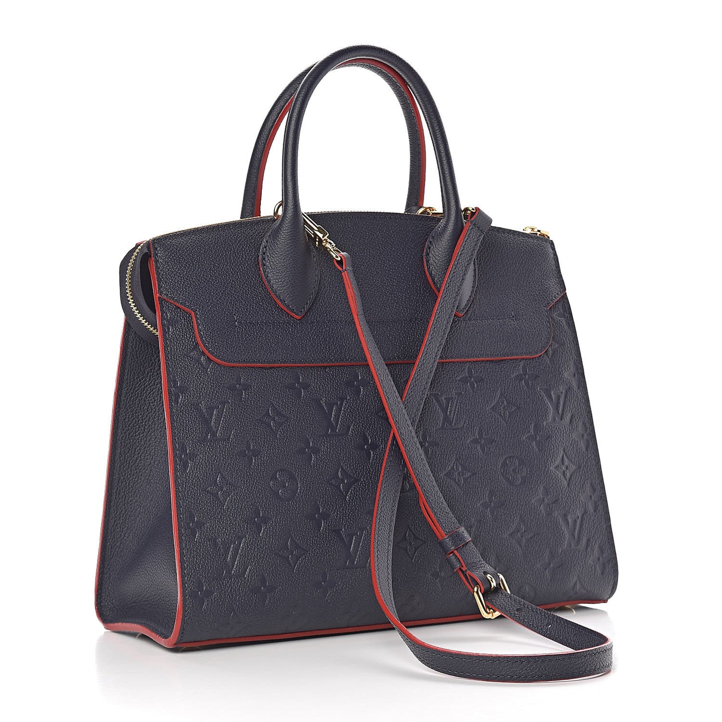 Empreinte Pont Neuf MM Marine Rouge