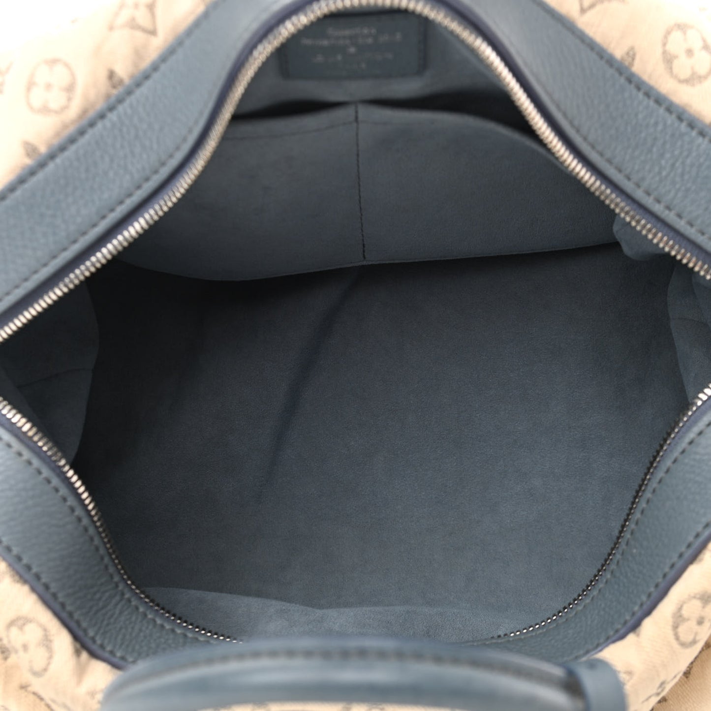Monogram Denim Speedy Round Blue