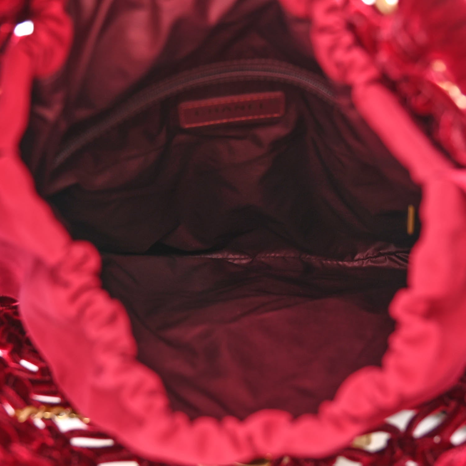 Chanel Braided Velvet Metallic Lambskin Precious Net Tote 5 of 11