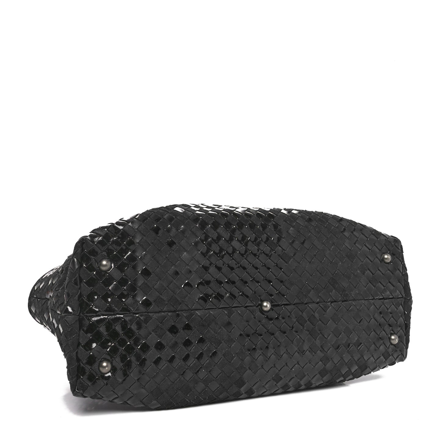 Intrecciato Rugiada Vintaga Medium Shopper Black
