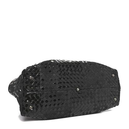 Bottega Veneta Intrecciato Rugiada Vintaga Medium Shopper Black 4 of 11