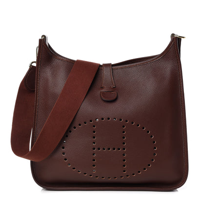 Hermes Evergrain Evelyne GM Havane 1 of 12