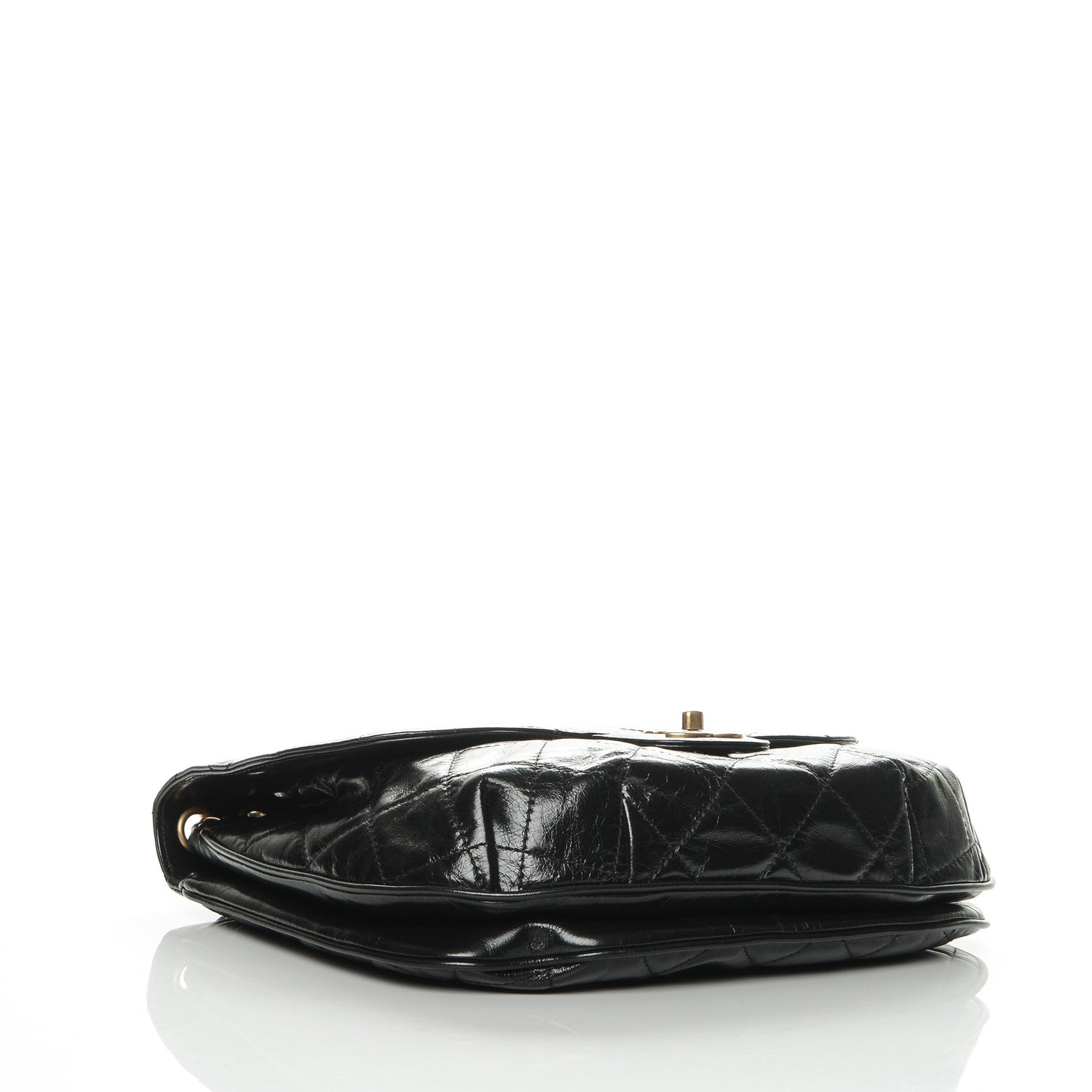 Chanel Aged Glazed Calfskin Quilted Large Bubble CC Flap Black 4 of 7