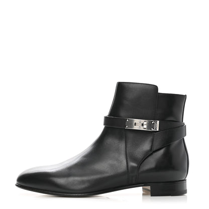 Hermes Calfskin Neo Low Boots 40 Black 1 of 8
