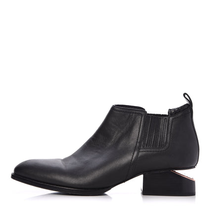 Alexander Wang Calfskin Ankle Cutout Kori Boots 38.5 Black 1 of 9