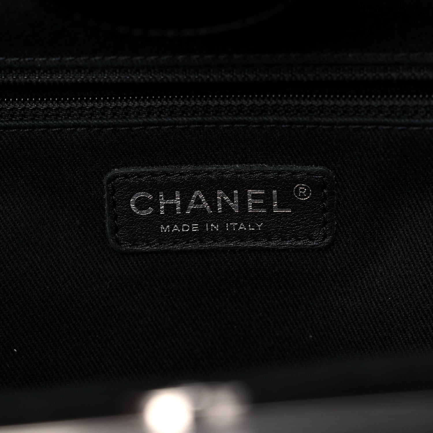 Chanel Glazed Calfskin Quilted Large CC Delivery Tote Black 6 of 17