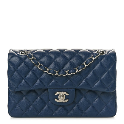 Chanel Caviar Quilted Small Double Flap Blue 1 of 10