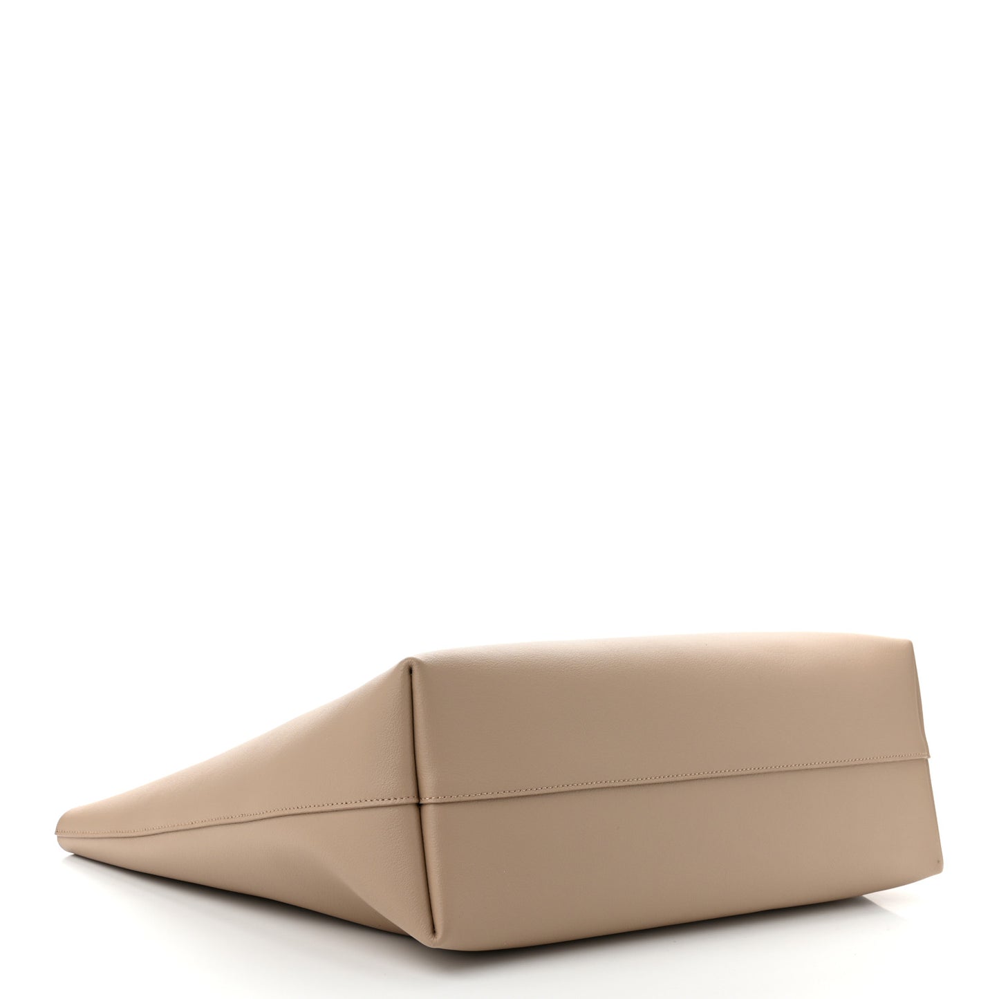 Calfskin Large Shopping Tote Dark Beige