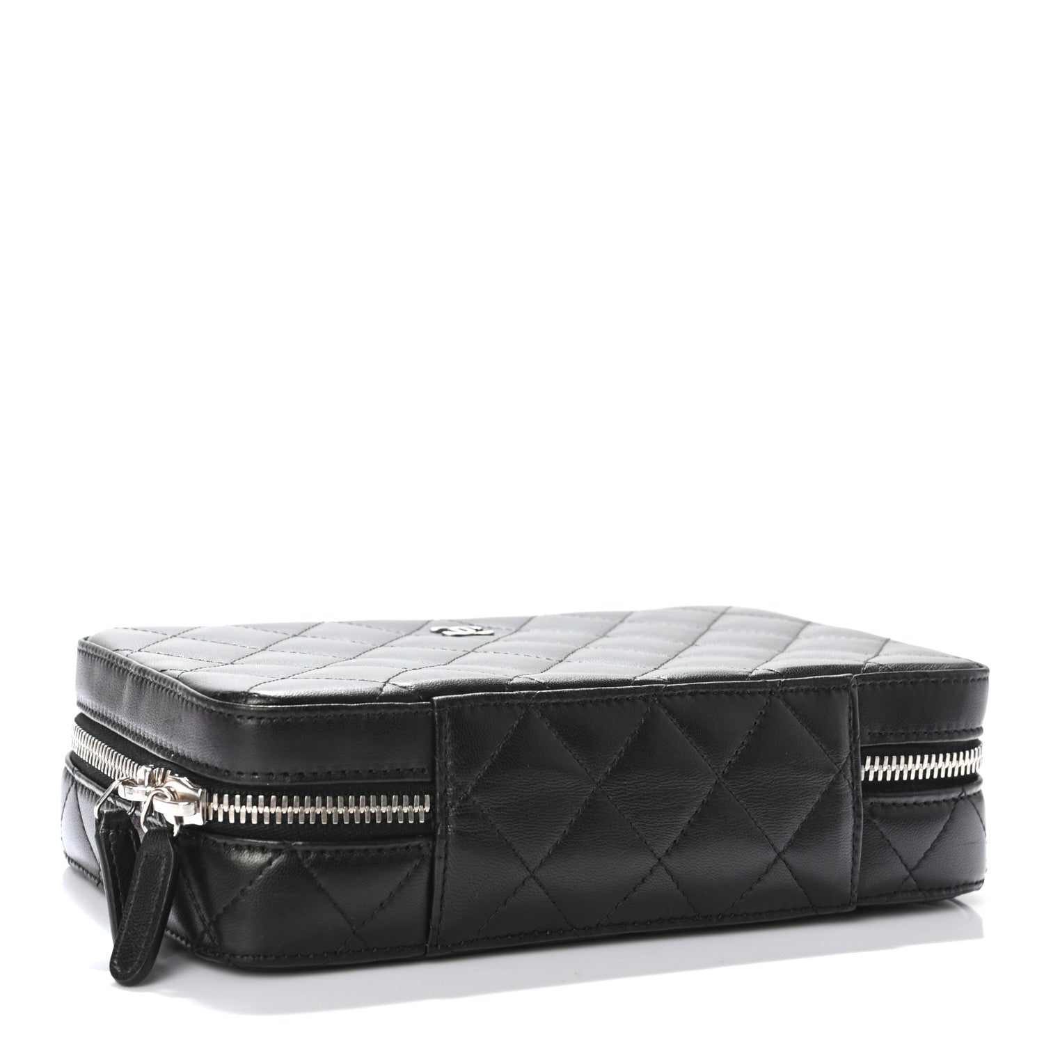 Chanel Lambskin Quilted Jewelry Case Black 3 of 8