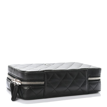Chanel Lambskin Quilted Jewelry Case Black 3 of 8