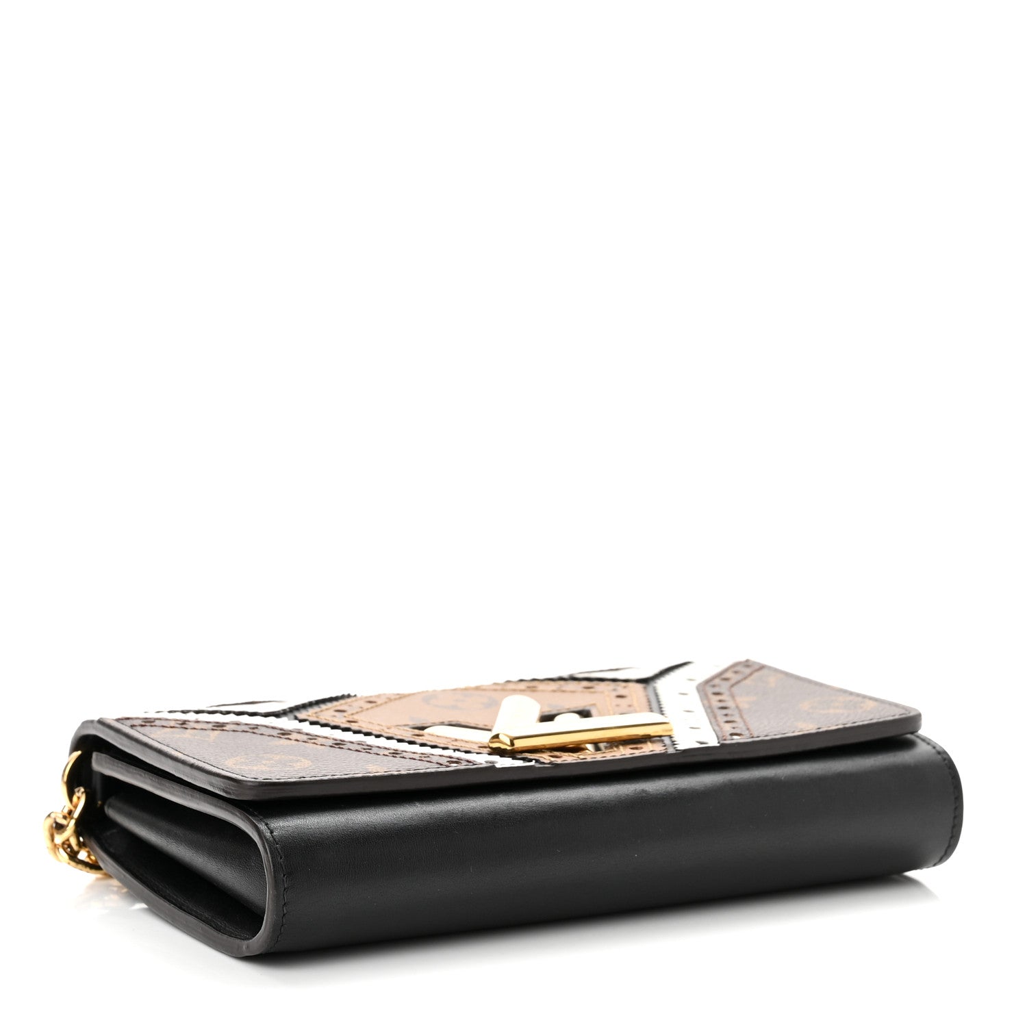 Louis Vuitton Veau Satin Monogram Twist Chain Wallet 4 of 9